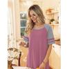 Ekouaer Nightgowns for Women Cotton Long Night Gowns Plus Size Moo Moos Short Sleeve House Dress Soft Sleep Shirts S-5XL(Gray Purple Red)