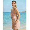 Ekouaer Rompers for Women Summer Sleeveless Shorts Casual Spaghetti Strap Jumpsuits with Pockets Beach Vacation Outfits S-XXL(Khaki)