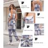 Ekouaer Womens Jumpsuit Sleeveless Casual Summer Overalls Jumpers Spaghetti Strap Baggy Long Pants Rompers with Pockets(Grey Geometric Ethnic)