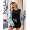 Ekouaer Womens Rompers for Summer Casual One Piece Short Jumpsuit 2026 Striped Cap Sleeve Beach Clothes Travel Outfits(Black)