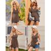 Ekouaer Women’s Maternity Tank Tops 3 Packs Sleeveless Nursing Tops V Neck Breastfeeding Shirts Pregnancy Clothes(Black / Brown / Khaki(3pcs))