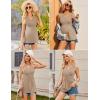 Ekouaer Women’s Maternity Tank Tops 3 Packs Sleeveless Nursing Tops V Neck Breastfeeding Shirts Pregnancy Clothes(Black / Brown / Khaki(3pcs))
