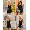 Ekouaer Women’s Maternity Tank Tops 3 Packs Sleeveless Nursing Tops V Neck Breastfeeding Shirts Pregnancy Clothes(Black / Light Grey / Pink(3pcs))
