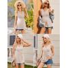Ekouaer Women’s Maternity Tank Tops 3 Packs Sleeveless Nursing Tops V Neck Breastfeeding Shirts Pregnancy Clothes(Black / White / Beige(3pcs))