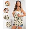 Ekouaer Women’s Maternity Tank Tops 3 Packs Sleeveless Nursing Tops V Neck Breastfeeding Shirts Pregnancy Clothes(Black / White / Floral Beige(3pcs))