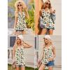 Ekouaer Women’s Maternity Tank Tops 3 Packs Sleeveless Nursing Tops V Neck Breastfeeding Shirts Pregnancy Clothes(Black / White / Floral Beige(3pcs))