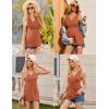 Ekouaer Women’s Maternity Tank Tops 3 Packs Sleeveless Nursing Tops V Neck Breastfeeding Shirts Pregnancy Clothes(Caramel / Grey / Wine Red(3pcs))