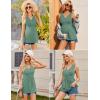 Ekouaer Women’s Maternity Tank Tops 3 Packs Sleeveless Nursing Tops V Neck Breastfeeding Shirts Pregnancy Clothes(Orange Pink / Gray-green / Floral Black(3pcs))