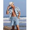 Ekouaer Mens Swim Trunks 7 Inch Quick Dry Breathable Board Shorts Beach Bathing Suit Lightweight Swimsuit Swimwear(Light Blue)
