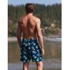 Ekouaer Mens Swim Trunks 7 Inch Quick Dry Breathable Board Shorts Beach Bathing Suit Lightweight Swimsuit Swimwear(Sunglass Pineapple)