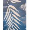 Ekouaer Womens Swimsuit Coverup 2026 Sheer Chiffon Floral Print Sexy Bathing Suit Cover Up Swimwear Beachwear(Blue White Leaf)