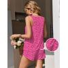 Ekouaer Womens Pajama Sets Sleeveless Tank Tops and Split Shorts Pjs Set Soft Comfy Summer 2 Piece Sleepwear(Leopard Hot Pink)