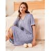 Ekouaer Zipper Robes for Women Waffle Knit Bathrobes Short Lightweight Knee Length Loungewear with Pockets S-XXL(A-purple Tie-dye)