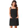 Ekouaer Towel Wrap for Women Spa Bath Robe Lightweight Terry Cloth Wrap Adjustable Shower Robe with Headband S-XL(Black)