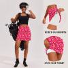 Ekouaer 16“ Golf Skorts for Woman with Inner Pockets Silicone Grippers Tennis Skirt Quick Dry Athletic Pickleball Skort(Art Wave)