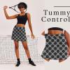 Ekouaer 16“ Golf Skorts for Woman with Inner Pockets Silicone Grippers Tennis Skirt Quick Dry Athletic Pickleball Skort(Black Floral)