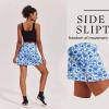Ekouaer 16“ Golf Skorts for Woman with Inner Pockets Silicone Grippers Tennis Skirt Quick Dry Athletic Pickleball Skort(Blue White Floral)