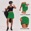 Ekouaer 16“ Golf Skorts for Woman with Inner Pockets Silicone Grippers Tennis Skirt Quick Dry Athletic Pickleball Skort(Green)
