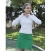 Ekouaer 16“ Golf Skorts for Woman with Inner Pockets Silicone Grippers Tennis Skirt Quick Dry Athletic Pickleball Skort(Green)
