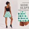 Ekouaer 16“ Golf Skorts for Woman with Inner Pockets Silicone Grippers Tennis Skirt Quick Dry Athletic Pickleball Skort(Green White Plaid)