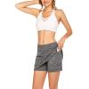 Ekouaer 16“ Golf Skorts for Woman with Inner Pockets Silicone Grippers Tennis Skirt Quick Dry Athletic Pickleball Skort(Grey)