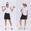 Ekouaer 16“ Golf Skorts for Woman with Inner Pockets Silicone Grippers Tennis Skirt Quick Dry Athletic Pickleball Skort(Grey Camo)