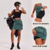Ekouaer 16“ Golf Skorts for Woman with Inner Pockets Silicone Grippers Tennis Skirt Quick Dry Athletic Pickleball Skort(Gypsophila)