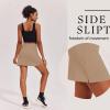 Ekouaer 16“ Golf Skorts for Woman with Inner Pockets Silicone Grippers Tennis Skirt Quick Dry Athletic Pickleball Skort(Khaki)