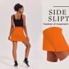 Ekouaer 16“ Golf Skorts for Woman with Inner Pockets Silicone Grippers Tennis Skirt Quick Dry Athletic Pickleball Skort(Orange)