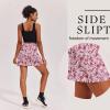 Ekouaer 16“ Golf Skorts for Woman with Inner Pockets Silicone Grippers Tennis Skirt Quick Dry Athletic Pickleball Skort(Pink Floral)