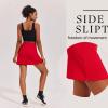 Ekouaer 16“ Golf Skorts for Woman with Inner Pockets Silicone Grippers Tennis Skirt Quick Dry Athletic Pickleball Skort(Red)