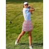 Ekouaer 16“ Golf Skorts for Woman with Inner Pockets Silicone Grippers Tennis Skirt Quick Dry Athletic Pickleball Skort(Red Blue Floral)