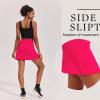 Ekouaer 16“ Golf Skorts for Woman with Inner Pockets Silicone Grippers Tennis Skirt Quick Dry Athletic Pickleball Skort(Rose Red)