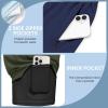 Ekouaer 2 Pack Men’s Swim Trunks 5″ with Compression Liner 2 in 1 Board Shorts Quick Dry Bathing Suit Swimwear Zipper Pocket(Army Green/Navy Blue)