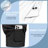 Ekouaer 2 Pack Men’s Swim Trunks 5″ with Compression Liner 2 in 1 Board Shorts Quick Dry Bathing Suit Swimwear Zipper Pocket(Black/White)