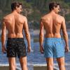 Ekouaer 2 Pack Men’s Swim Trunks 5″ with Compression Liner 2 in 1 Board Shorts Quick Dry Bathing Suit Swimwear Zipper Pocket(Shark Black/Shark Turquoise)