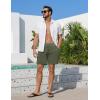 Ekouaer Men’s 7″ Swim Trunks Swimwear Zip Pockets Beach Board Shorts Bathing Suits with Mesh Lining(C Army Green)