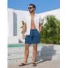 Ekouaer Men’s 7″ Swim Trunks Swimwear Zip Pockets Beach Board Shorts Bathing Suits with Mesh Lining(Dark Blue)