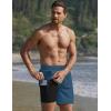 Ekouaer Men’s 7″ Swim Trunks Swimwear Zip Pockets Beach Board Shorts Bathing Suits with Mesh Lining(Dark Blue)