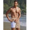 Ekouaer Men’s 7″ Swim Trunks Swimwear Zip Pockets Beach Board Shorts Bathing Suits with Mesh Lining(Khaki)