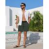 Ekouaer Men’s 7″ Swim Trunks Swimwear Zip Pockets Beach Board Shorts Bathing Suits with Mesh Lining(Z Dark Green Print)