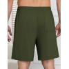 Ekouaer Mens Pajama Shorts Bamboo Viscose Breathable Soft Sleep Short Elastic Waist 2026 Lounge PJ Short with Pockets(Army Green)