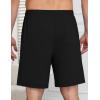 Ekouaer Mens Pajama Shorts Bamboo Viscose Breathable Soft Sleep Short Elastic Waist 2026 Lounge PJ Short with Pockets(Black)