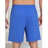 Ekouaer Mens Pajama Shorts Bamboo Viscose Breathable Soft Sleep Short Elastic Waist 2026 Lounge PJ Short with Pockets(Blue)