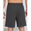 Ekouaer Mens Pajama Shorts Bamboo Viscose Breathable Soft Sleep Short Elastic Waist 2026 Lounge PJ Short with Pockets(Gray)