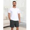 Ekouaer Mens Pajama Shorts Bamboo Viscose Breathable Soft Sleep Short Elastic Waist 2026 Lounge PJ Short with Pockets(Green)