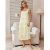 Ekouaer Nightgowns for Women Cotton Long Night Gowns Sleeveless Sleep Dress Victorian Nightdress Ladies Sleepwear XS-4XL(Floral Light Yellow)
