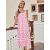 Ekouaer Nightgowns for Women Cotton Long Night Gowns Sleeveless Sleep Dress Victorian Nightdress Ladies Sleepwear XS-4XL(Floral Pink)