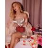 Ekouaer Nightgowns for Women Sexy Lingerie Silk Night Gowns Satin Babydoll Sleepwear Slip Lace Night Dress Sleepdress(Champagne)