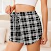 Ekouaer Pajama Shorts for Women 2026 Soft Sleep Shorts Casual Lounge Bottoms Comfy Pj Bottoms with Pockets(Black Plaid)